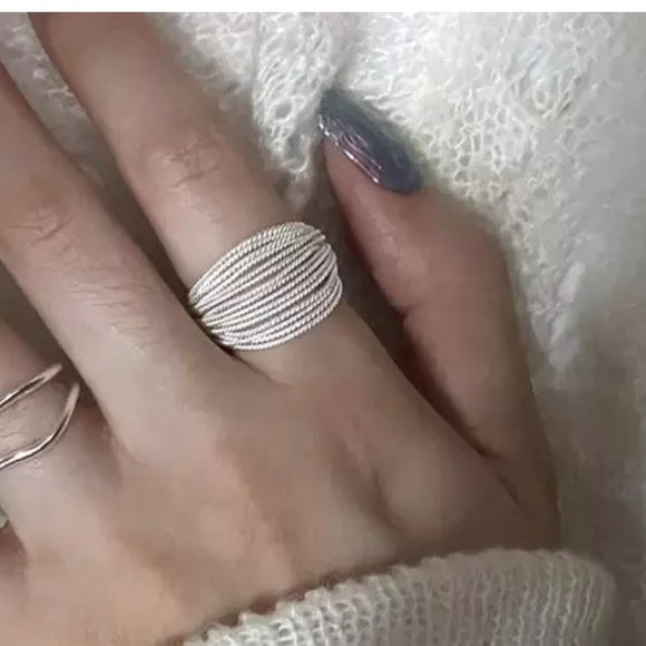 Sterling silver multi strand ring NWT - Picture 3 of 8